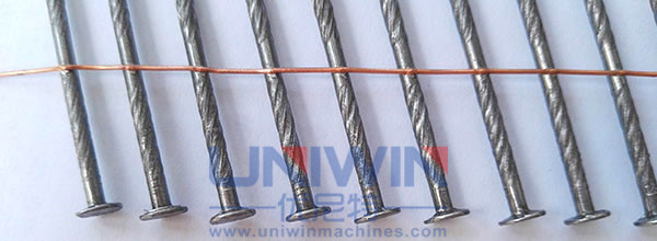 welding points of the coil nails