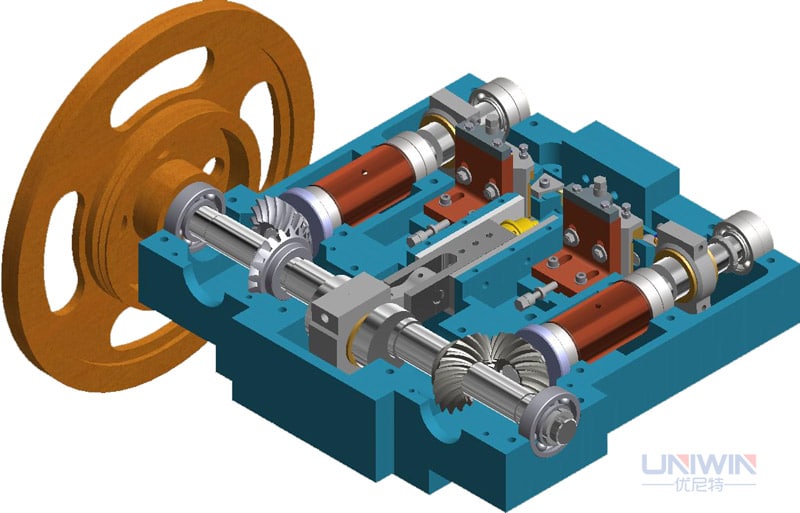 dibujo 3D de la máquina de fabricación de uñas