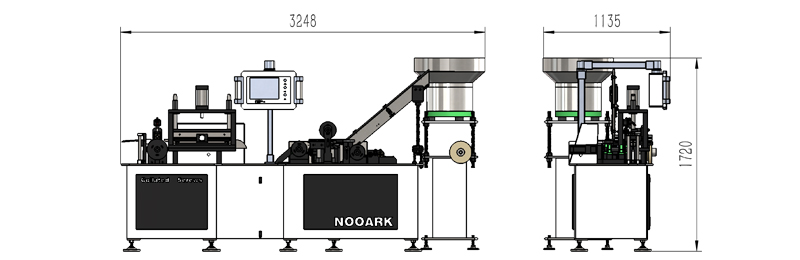 Drawing of the screw assembly machine