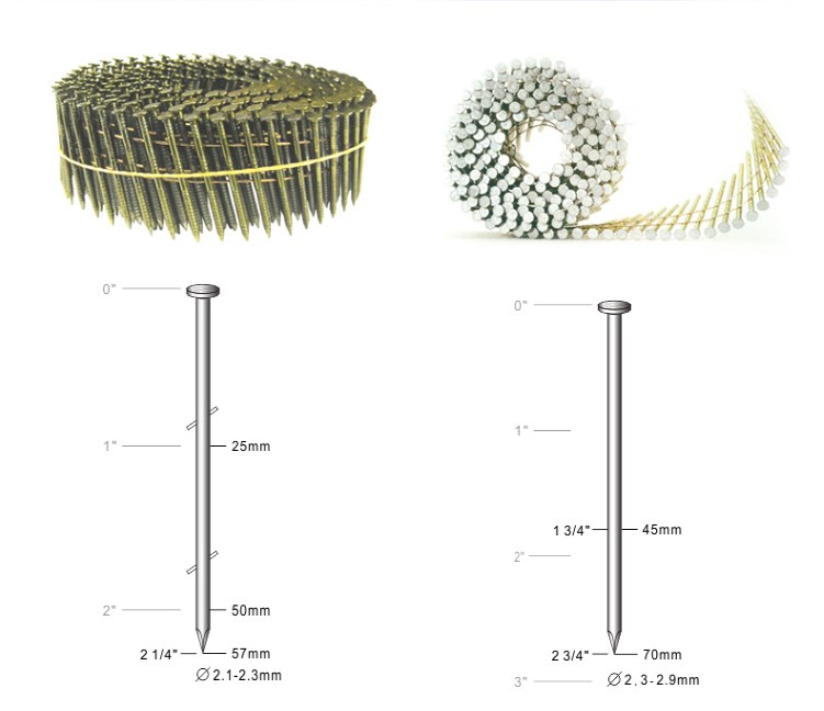 clavos en espiral